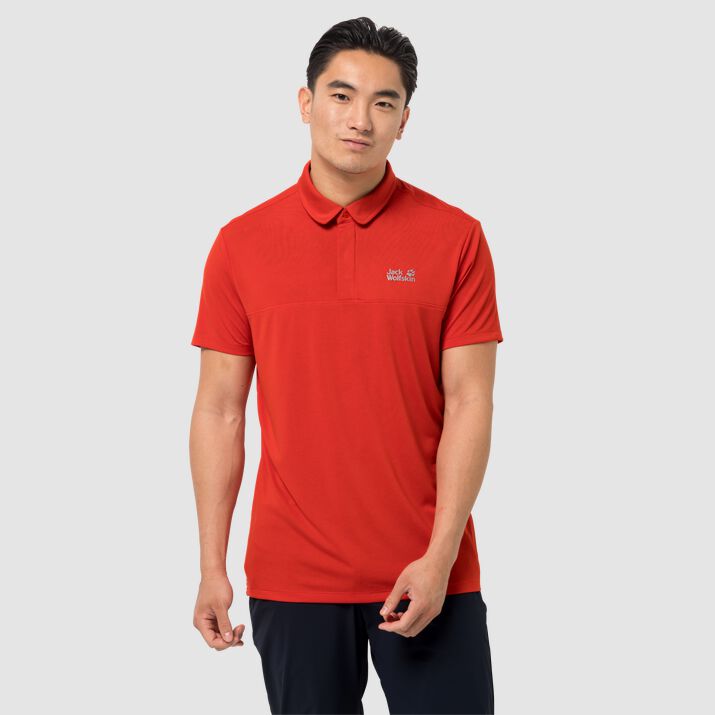 Camisa Polo Jack Wolfskin Jwp Hombre Naranjas Rojos Mexico-3462517